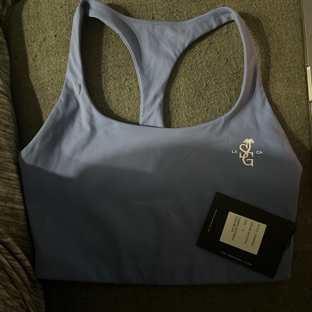 Spiritual Gangster blue Sports Bra